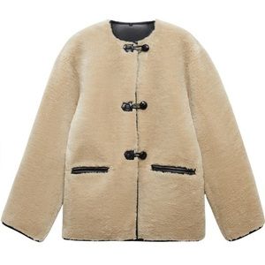 Mango shearling jacket